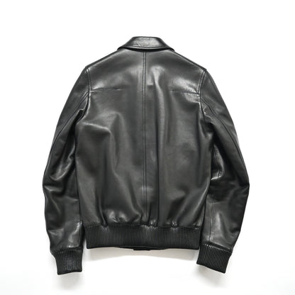 2008aw dior homme A-2 lamb leather jacket 44 by kris van assche