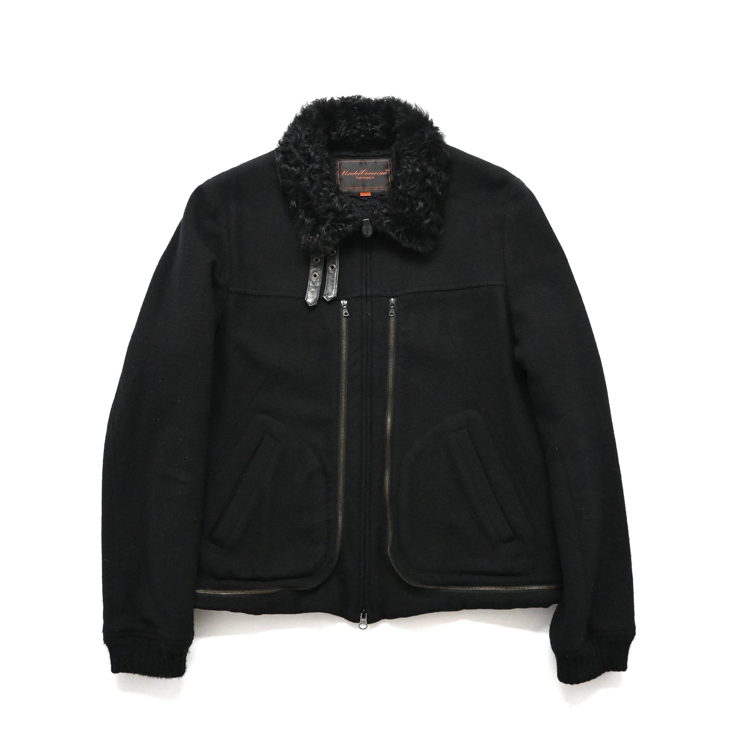 2006aw undercover arts＆crafts fur docking wool blouson 2