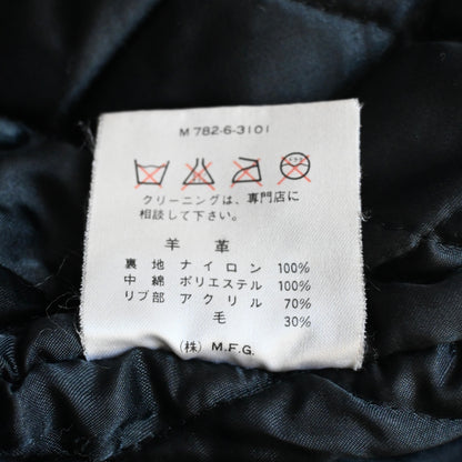 1990s Marithe Francois Girbaud lamb leather bomber jacket M