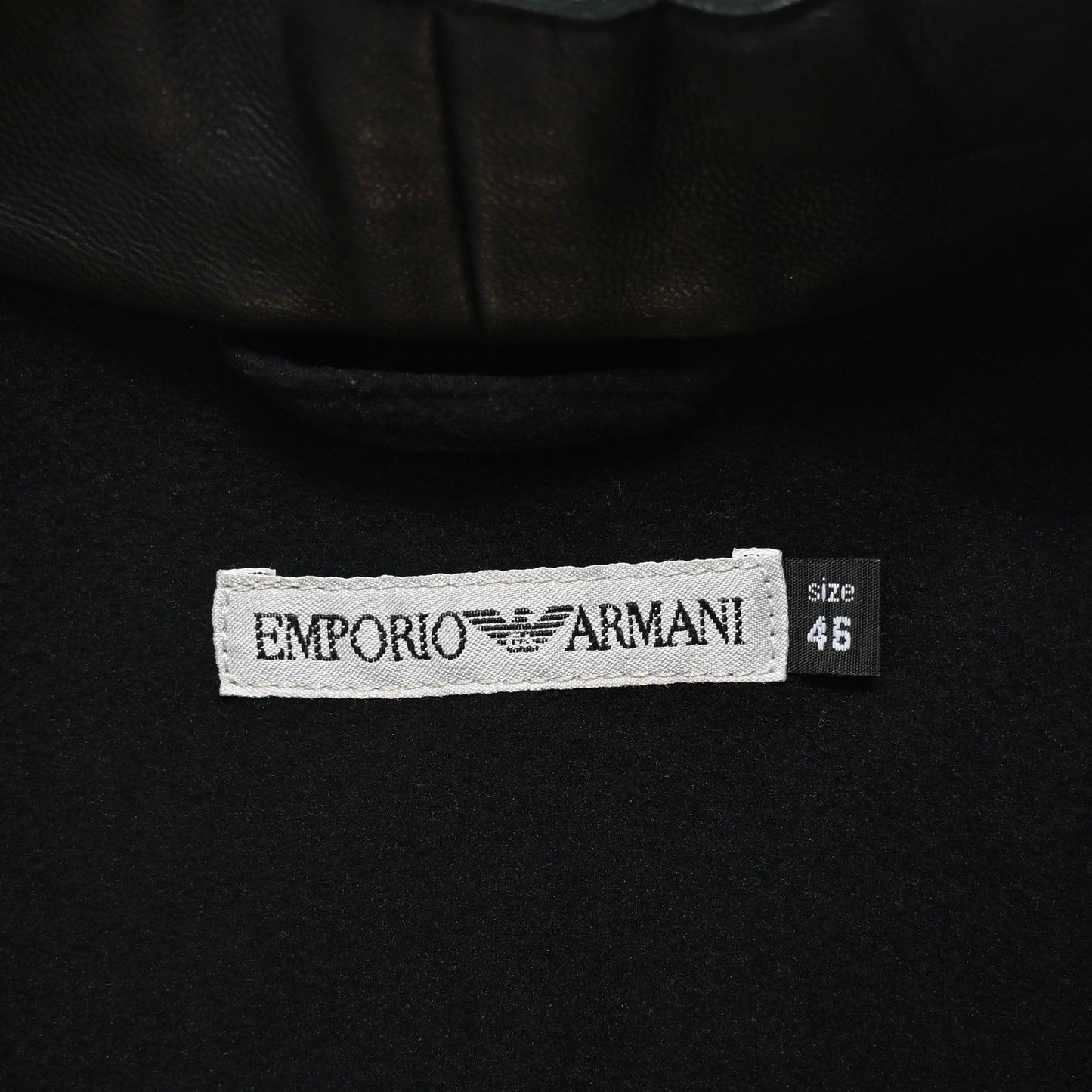 1999aw emporio armani lamb leather biker jacket 46