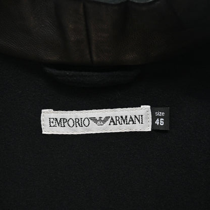 1999aw emporio armani lamb leather biker jacket 46