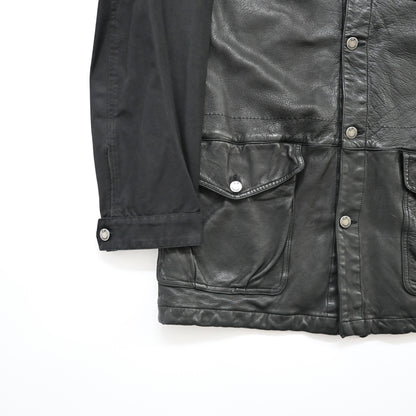 2005aw c.pcompany half leather docking jacket L