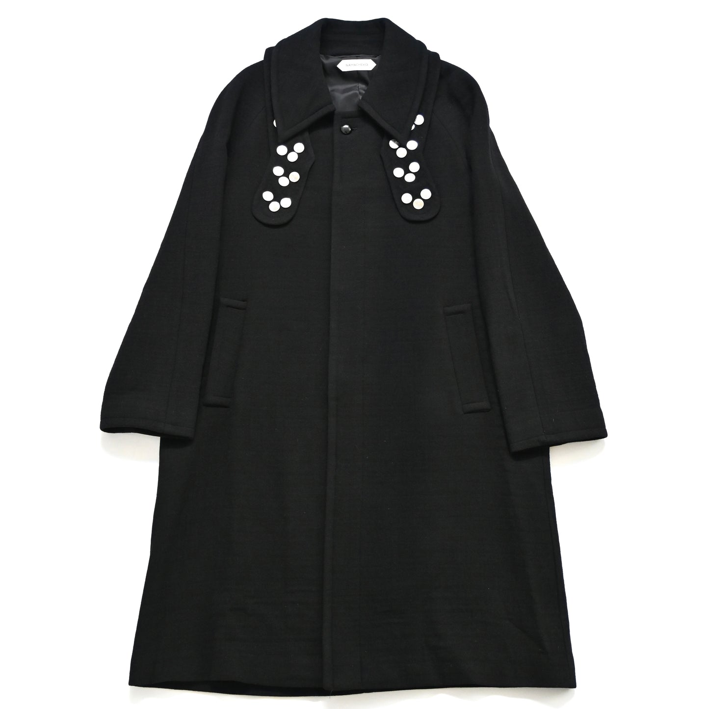 2022aw namacheko bayder embellished wool coat M