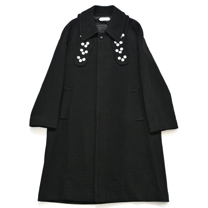 2022aw namacheko bayder embellished wool coat M