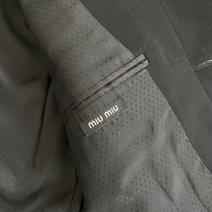 2006ss miu miu wool tailored jacket 48