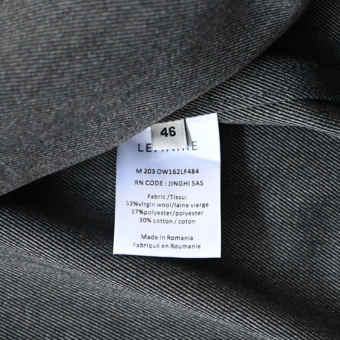 2023ss lemaire front pocket wool blouson 46