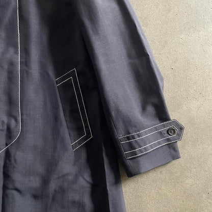 2015ss prada stitch cotton trench coat