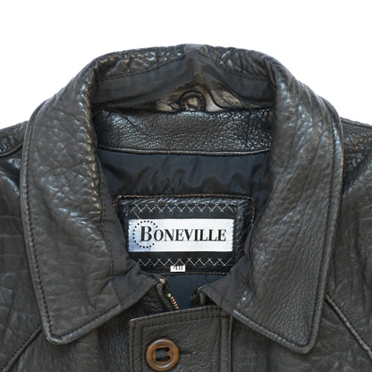 1980s boneville lamb leather padded blouson 48 by massimo osti