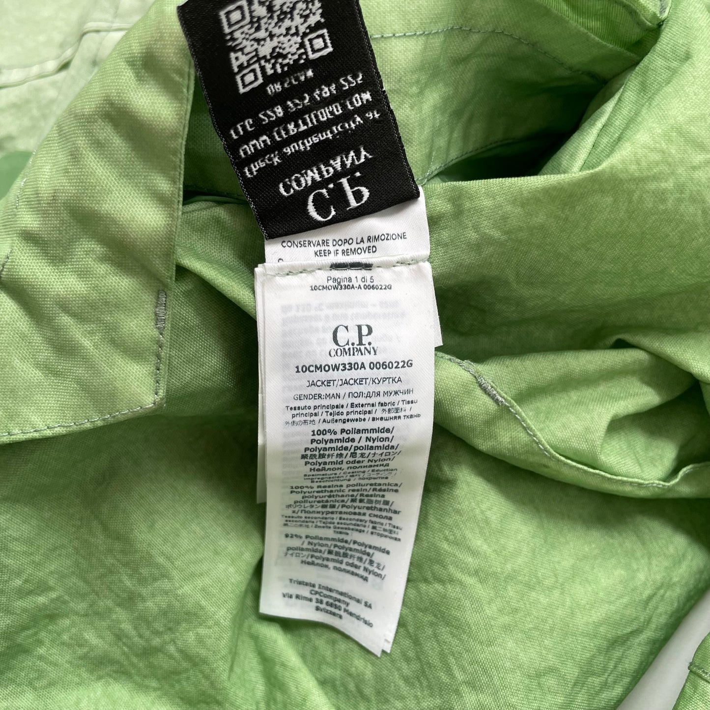 2020aw kiko kostadinov c.p company co-ted medium jacket 48