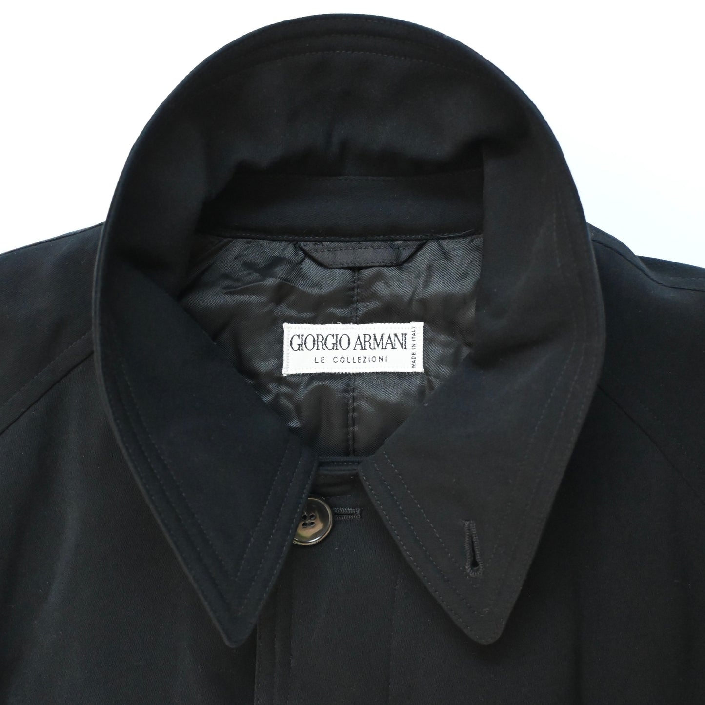 1990s giorgio armani  wool long coat 48