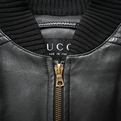 2000s gucci genuine leather bomber jacket 50 by Tom ford