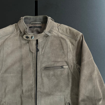 2000s gucci cowsuede riders jacket 46 by Tom ford