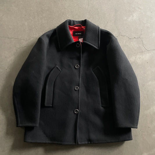 2018aw raf simons heavy wool half coat 48