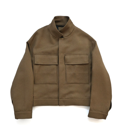 2017aw jil sander polyester stand collar blouson 48