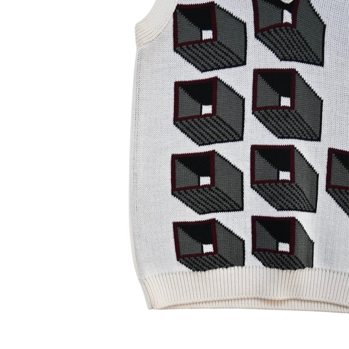 2020aw prada kint virgin wool vest 48