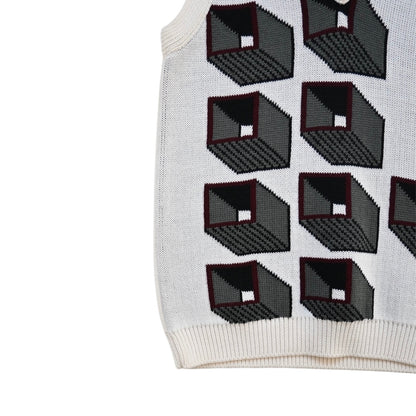 2020aw prada kint virgin wool vest 48
