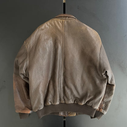 1980s Marithe Francois Girbaud lamb leather jacket L