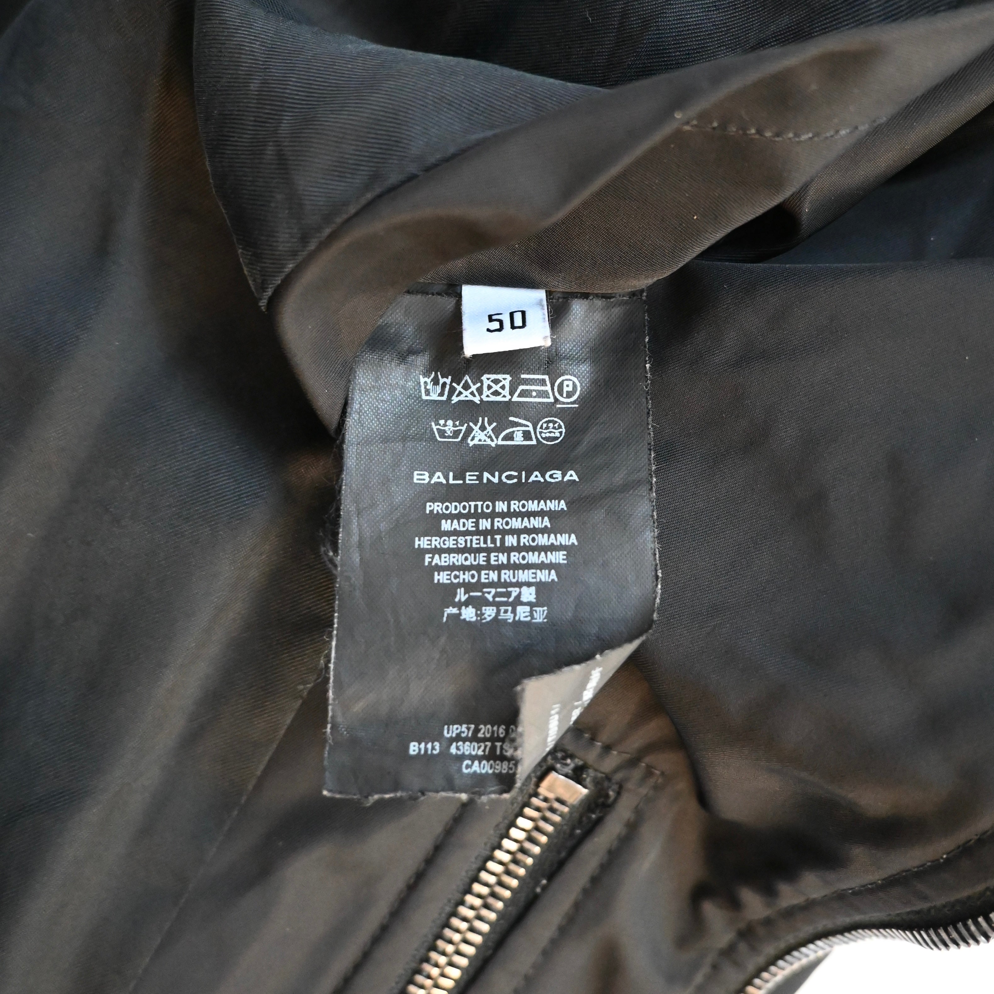 2016aw balenciaga nylon zip ma-1 jacket 50 – vexed_store