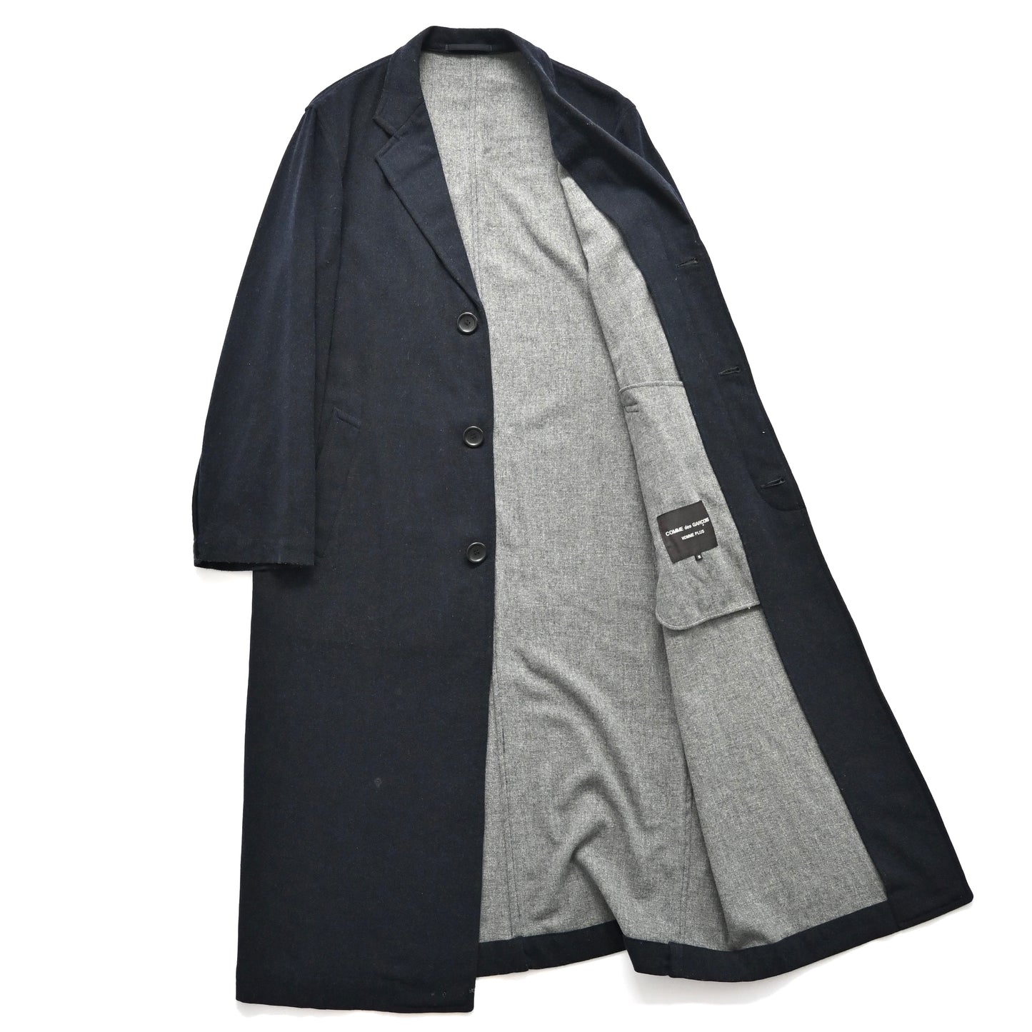 1998aw comme des garcons homme plus layered wool coat M