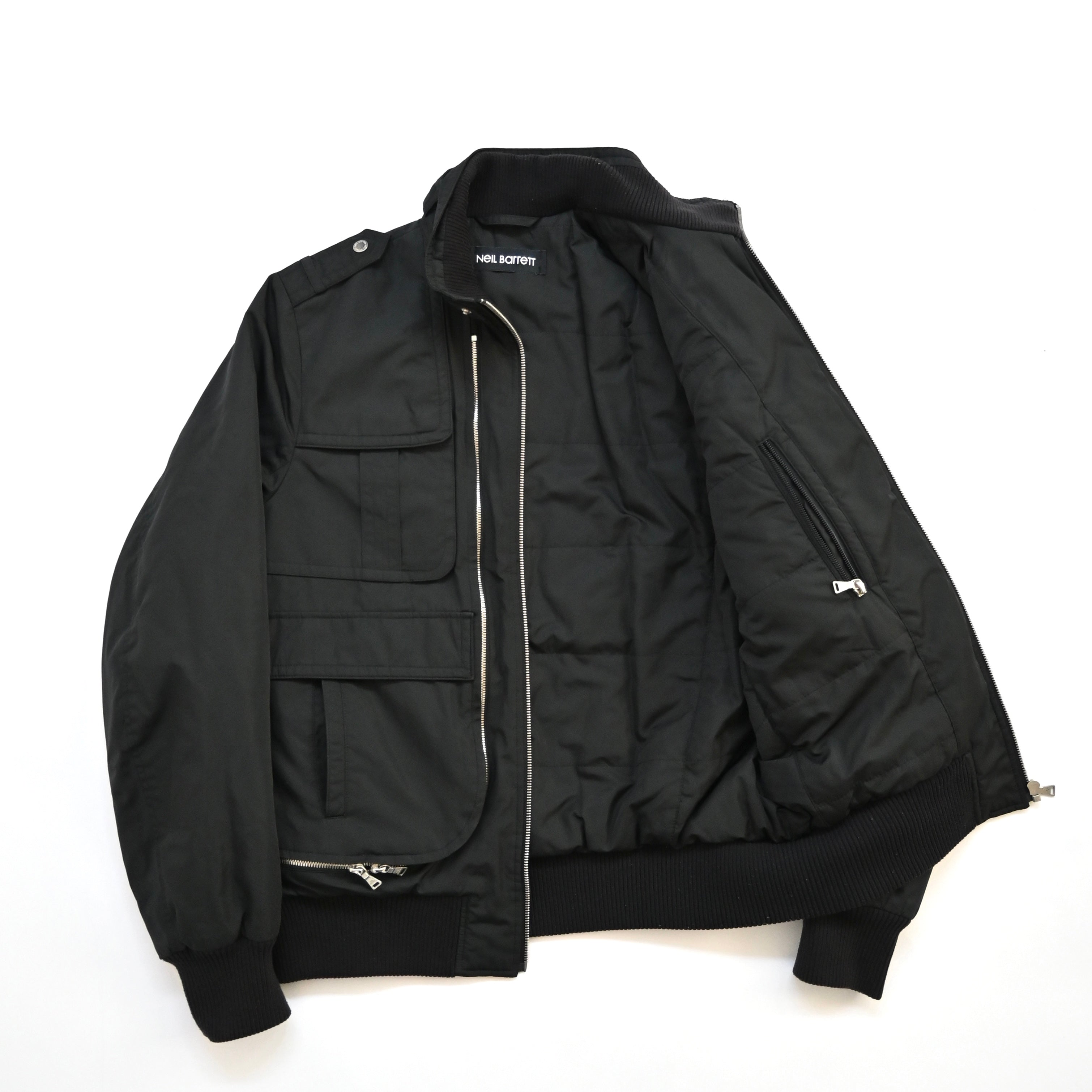 2000s neil barrett multi zipper nylon jacket S – vexed_store