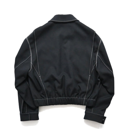 2025ss jil sander contrast stitching twill jacket 46