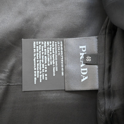 2018aw prada paint virgin wool long coat 48