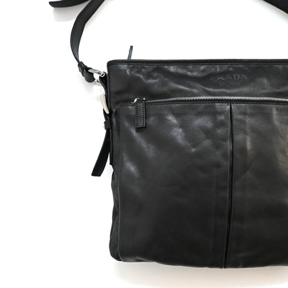 1990s prada cow leather shoulder bag