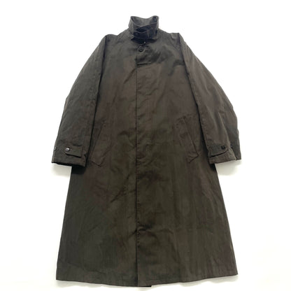 1990s giorgio armani cotton long coat 46