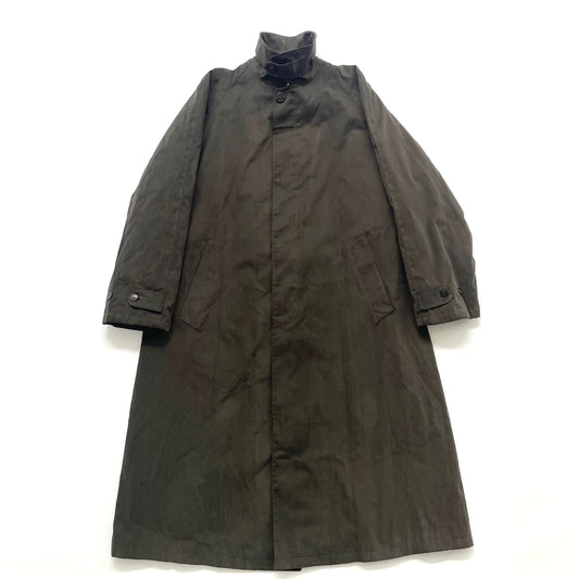 1990s giorgio armani cotton long coat 46