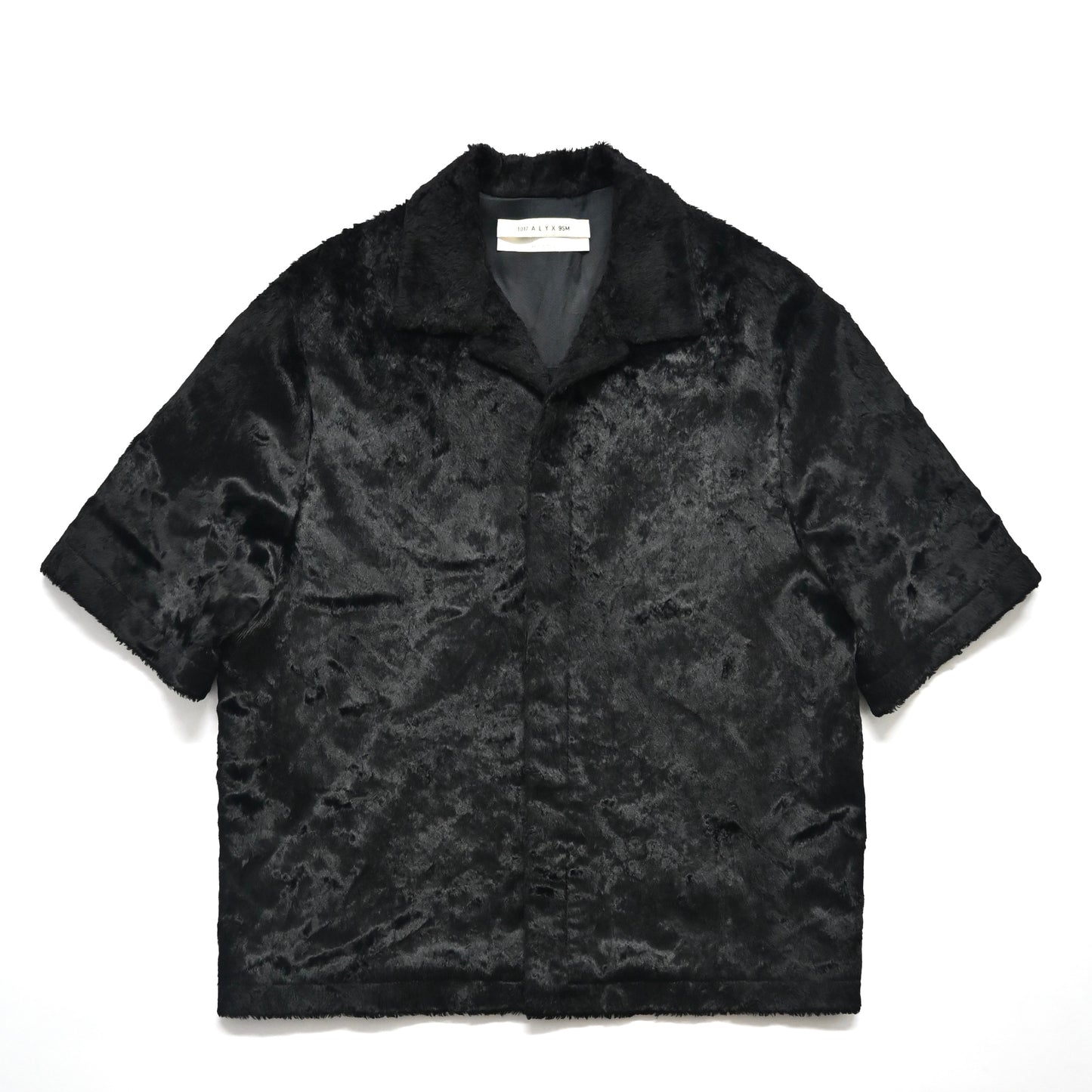 2021ss 1017 alyx 9sm  camp collar faux pony hair shirt 46