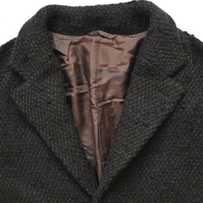 2002aw prada tweed wool chesterfield coat 46