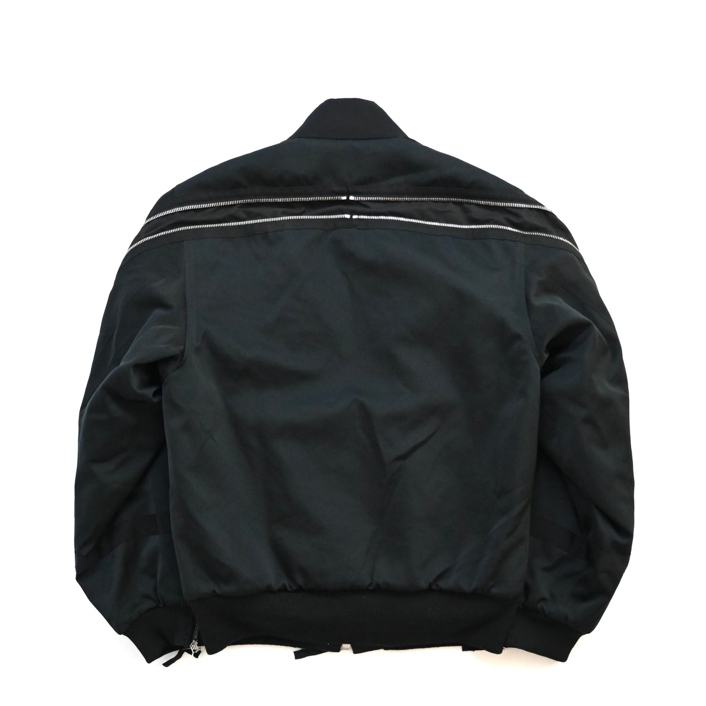 2014aw dries van noten silk back zip bomber jacket S
