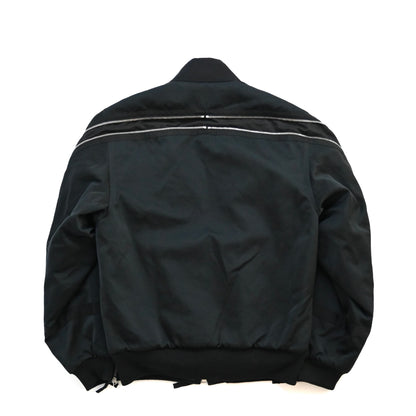 2014aw dries van noten silk back zip bomber jacket S