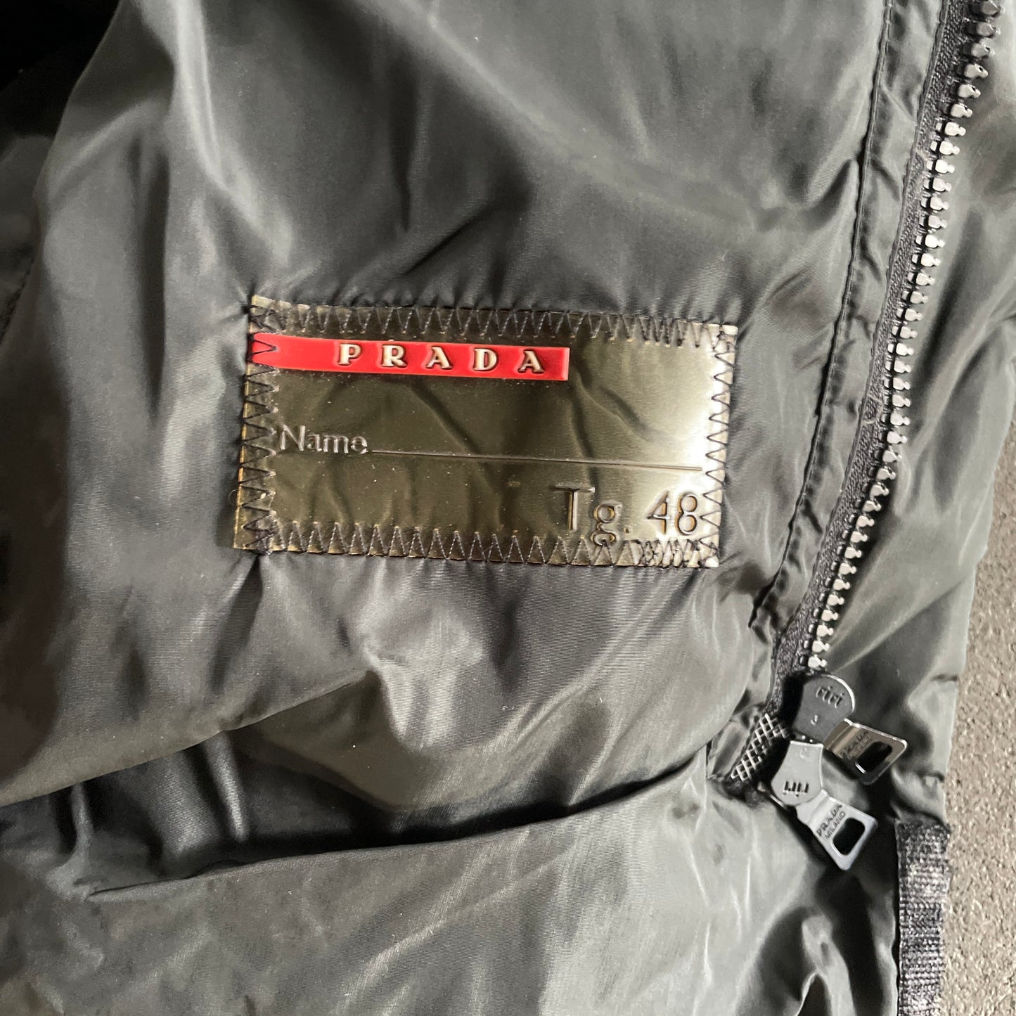 1999aw prada sport moss green down jacket 48