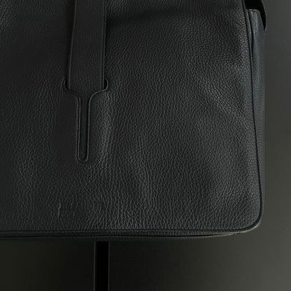 2000s jil sander leather messenger shoulder bag