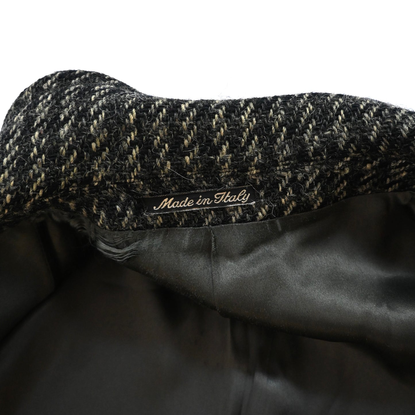 1989aw giorgio armani tweed wool long coat 48
