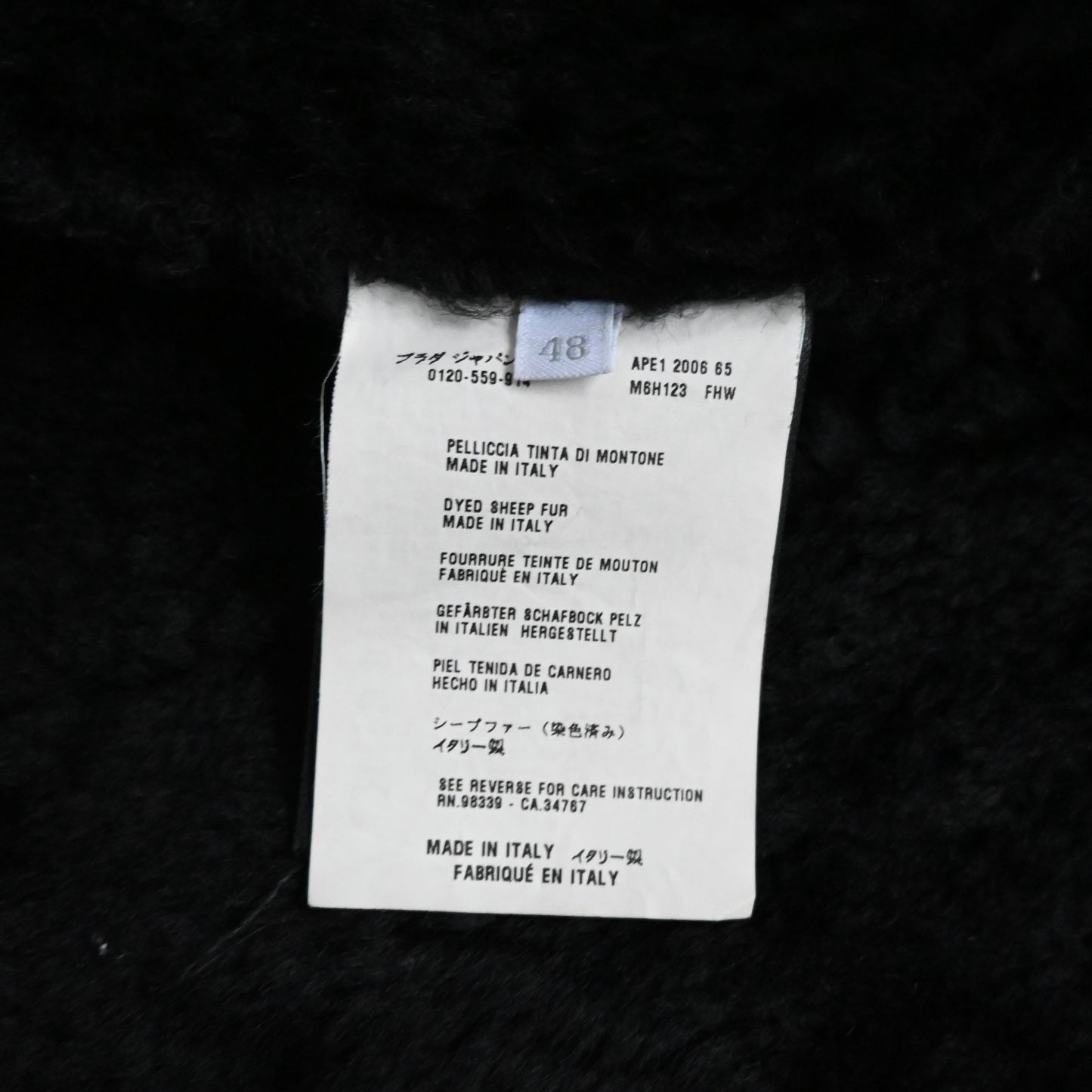 2006aw miu miu gemuine leather mouton jacket 48