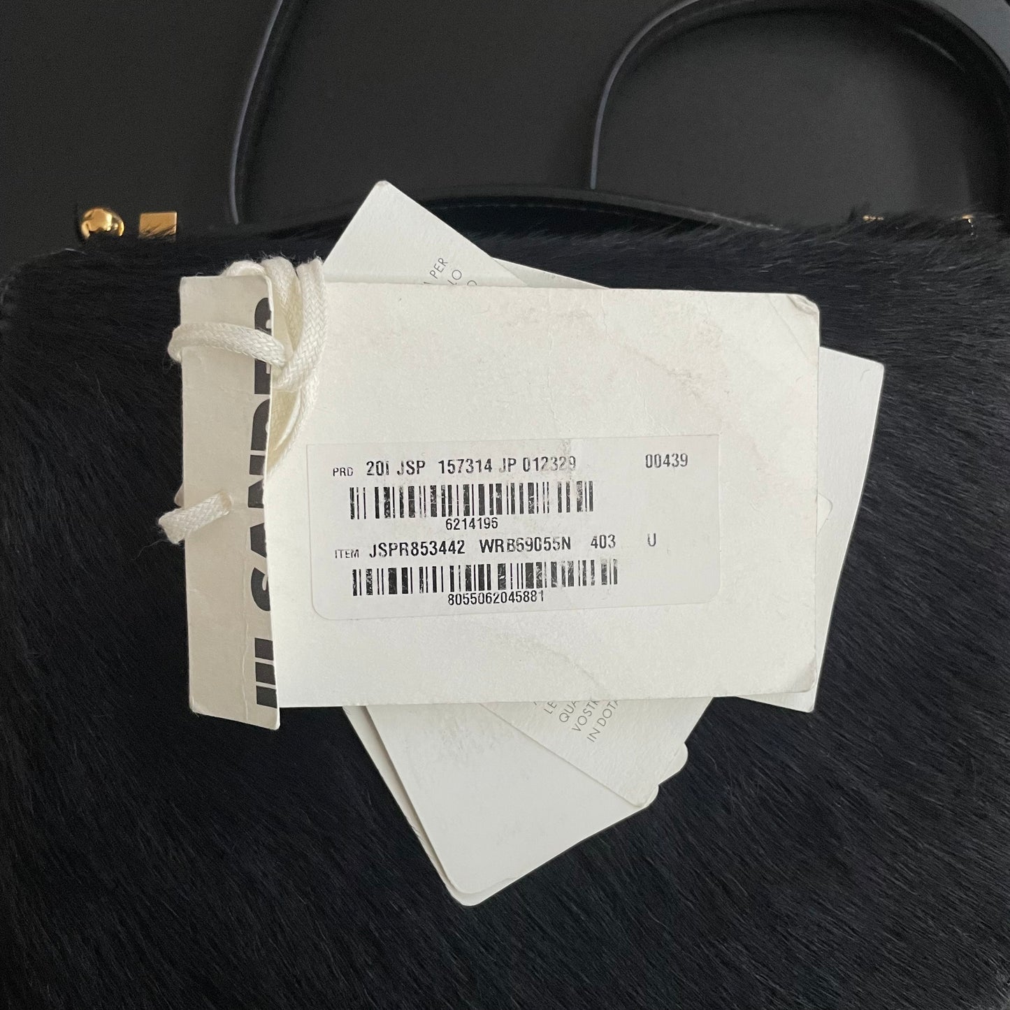 2020ss jil sander fur shoulder bag