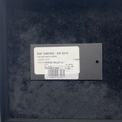2019aw raf simons twisted black cherry wallet chain