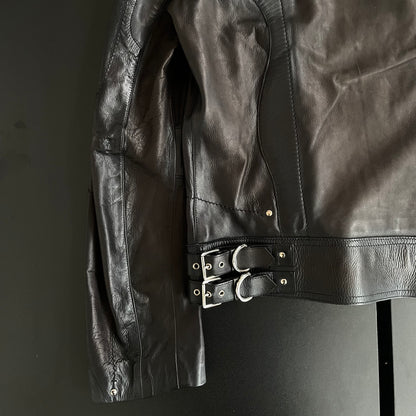 2004ss gucci patchwork leather jacket 48 by Tom ford