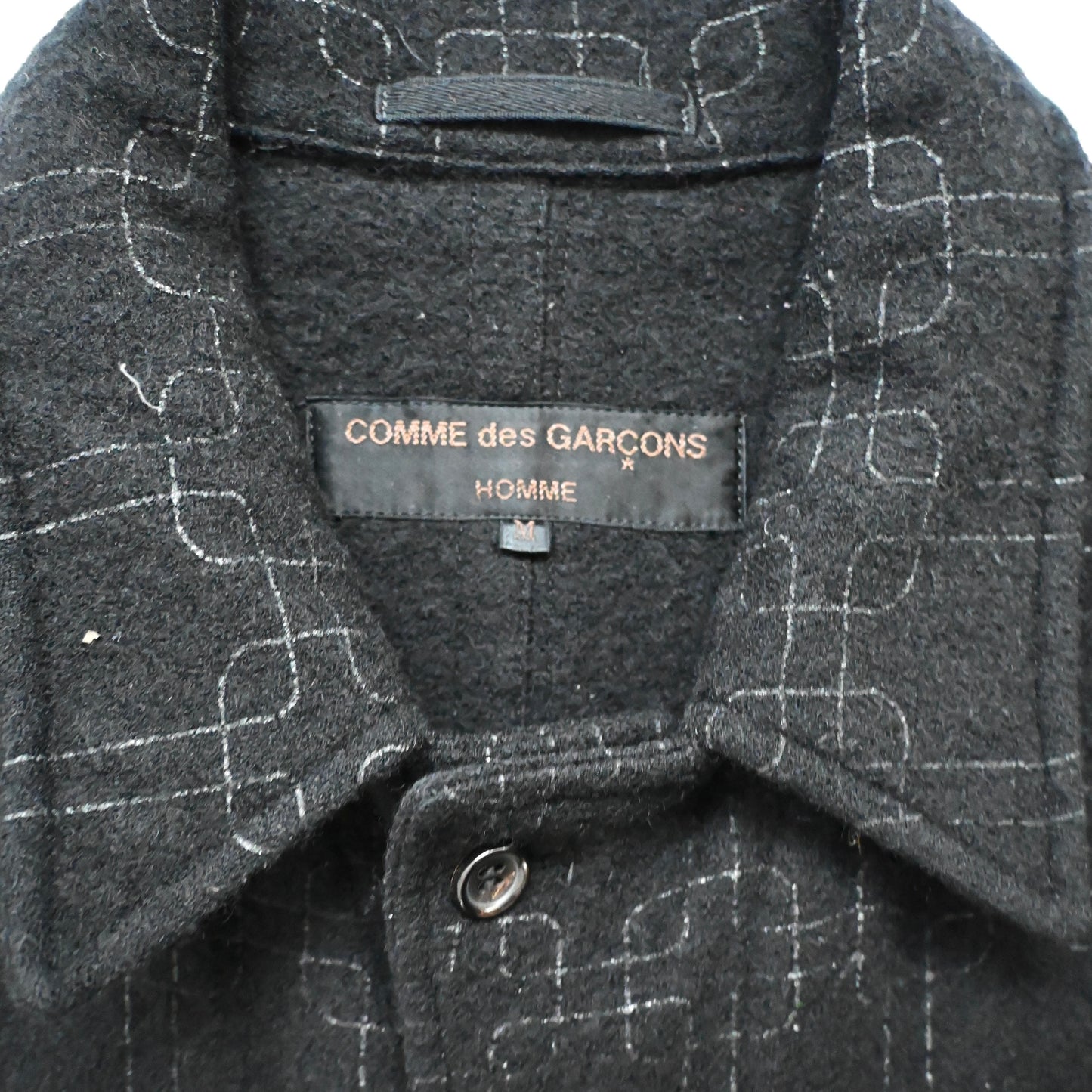 2003aw comme des garcons homme geometric pattern wool jacket M