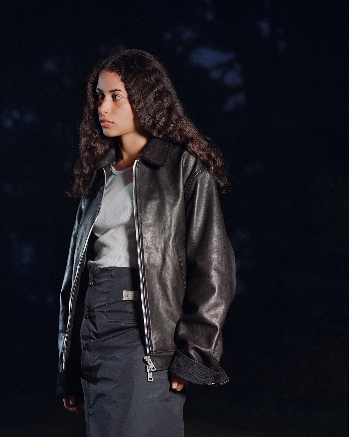 2023aw stussy x our legacy work shop blouson leather jacket L