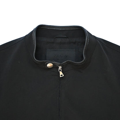 1999aw prada leather piping nylon blouson L