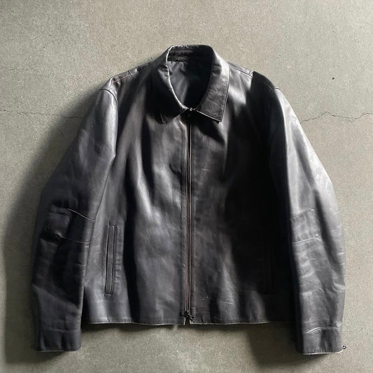 2000aw Neil barrett lamb leather jacket
M