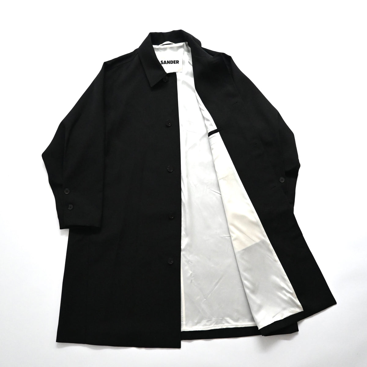 2020aw jil sander wool gabardine ink painting coat 46