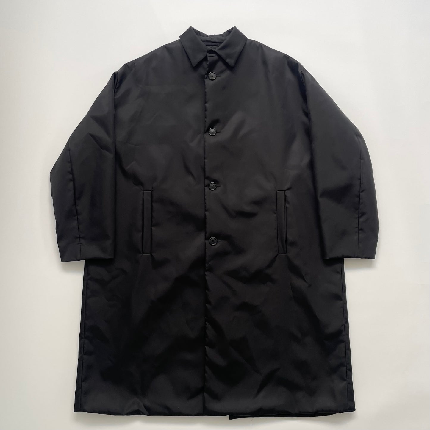 2021aw prada spg891 re nylon long coat L  by raf simons
