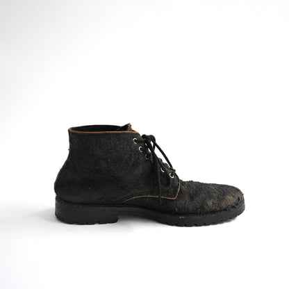 2000s comme des garcons homme crushed suede boots 27