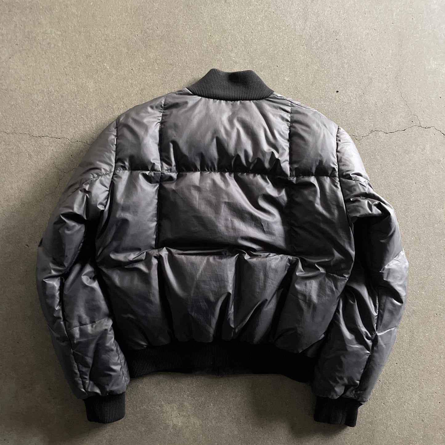 2000s jil sander nylon down ma-1 jacket 48