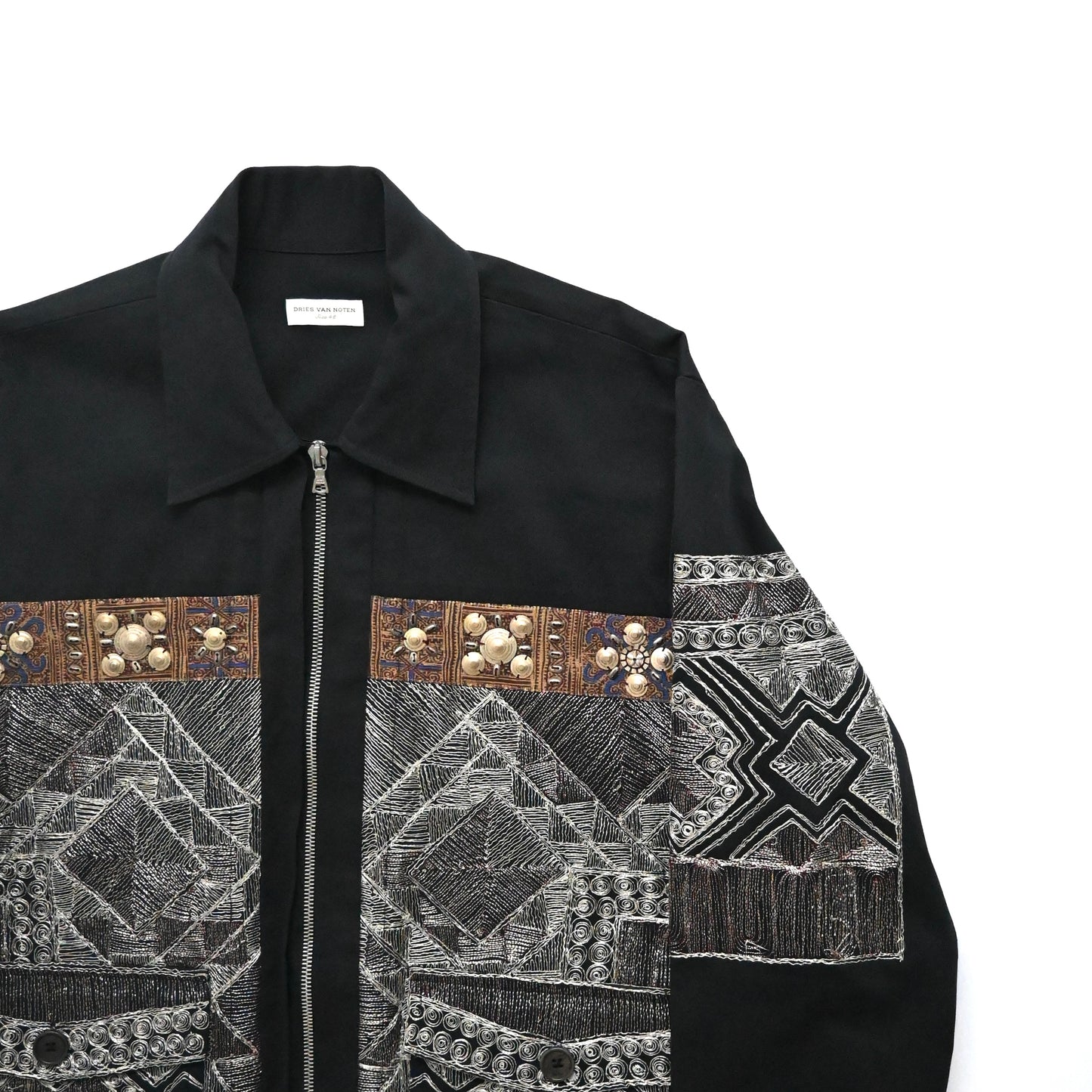 2015aw dries van noten embroidered cotton jacket 48