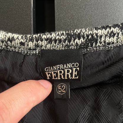 1990s gianfranco ferre tweed jacket 52